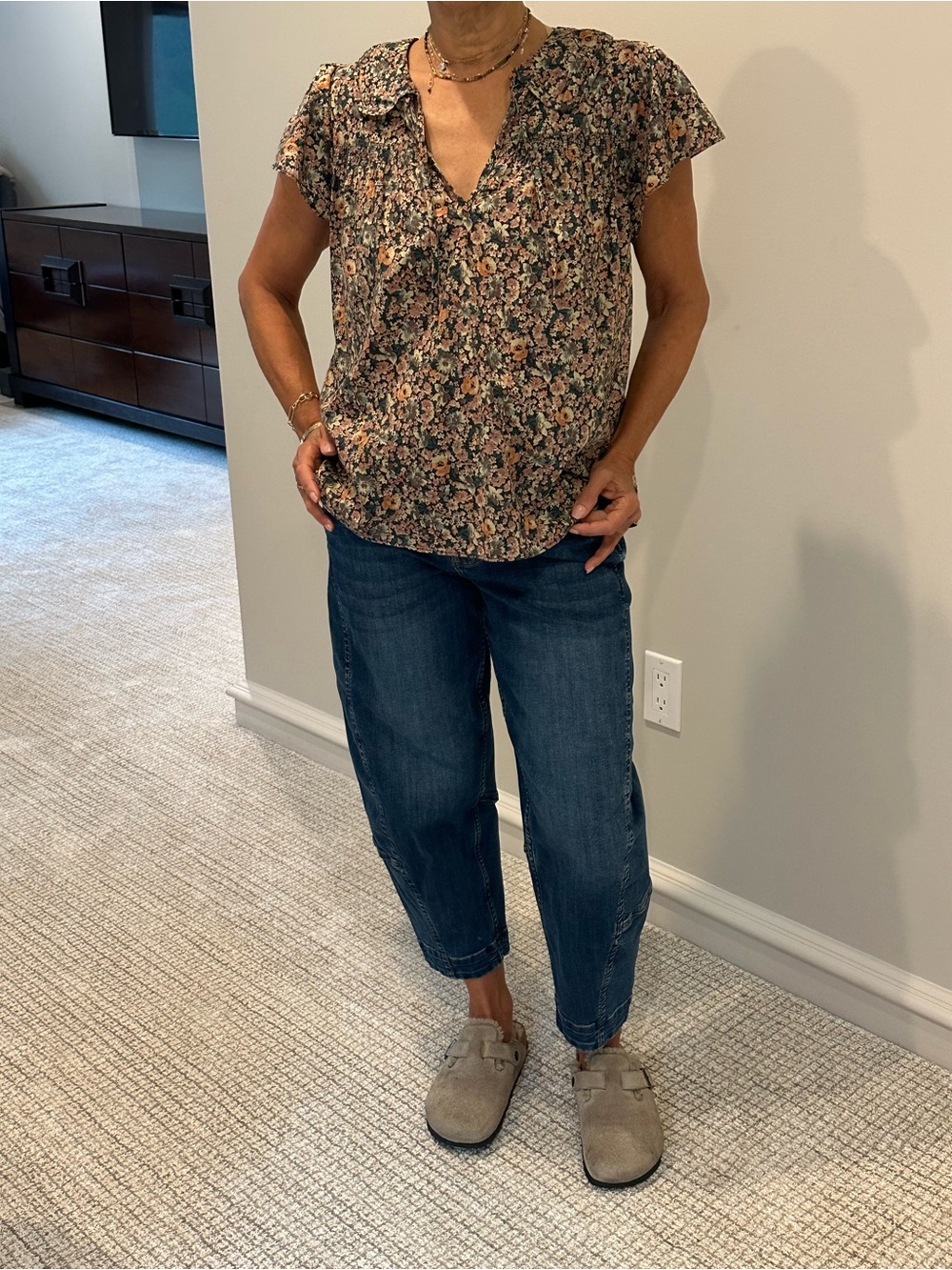 The GREAT floral  Women's cotton blouse
